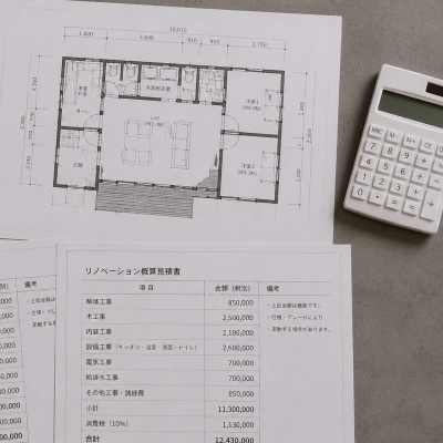 物件とリノベーション費用を同時に検討する方法も